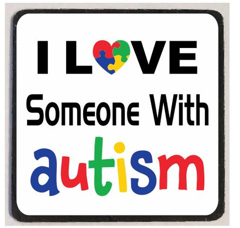 M14 I Love Someone With Autism Magnet