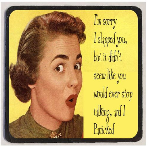 M08 Sorry I Slapped You Funny Magnet