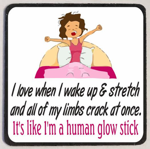 M158 Human Glow Stick Funny Magnet