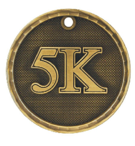 5K Running Medal Award Trophy Team Sports W/Free Lanyard Runner Race 3D221 - Winter Park Products